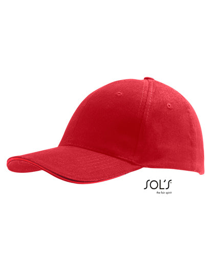 SOL´S Six Panel Cap Buffalo LC88100 in Red