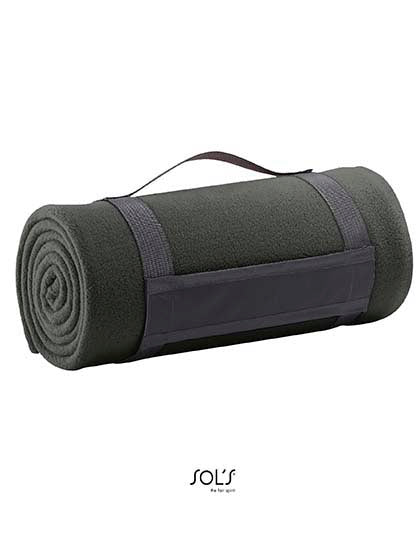 SOL´S Fleece Plaid in Charcoal Grey (Solid) – mit Firmenlogo individualisierbar
