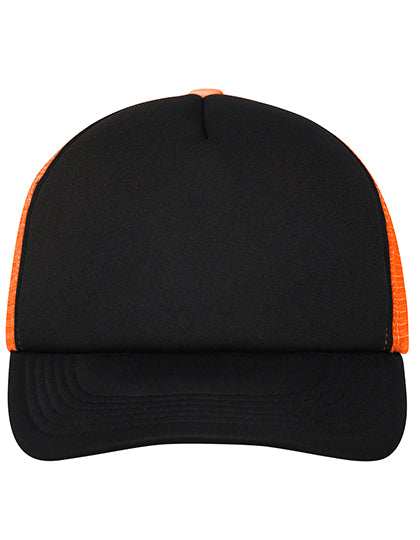 Trendige 5-Panel-Mütze aus Mesh von Daiber – Produkt- und Farbansicht für Textildruck und Stickerei