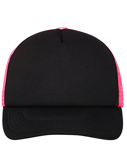 Trendige 5-Panel-Mütze aus Mesh von Daiber – Produkt- und Farbansicht für Textildruck und Stickerei