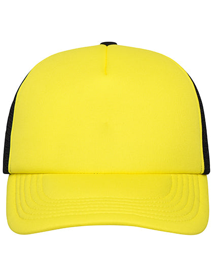 Trendige 5-Panel-Mütze aus Mesh von Daiber – Produkt- und Farbansicht für Textildruck und Stickerei