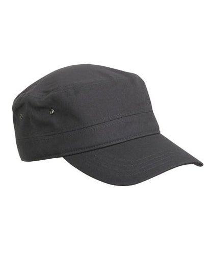 Militärisch inspiriertes 3-Panel-Cap aus Baumwollcanvas