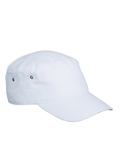 Militärisch inspiriertes 3-Panel-Cap aus Baumwollcanvas