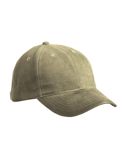 Hochwertiges 6-Panel-Cap aus gebürsteter Baumwolle von Daiber – Produkt- und Farbansicht für Textildruck und Stickerei