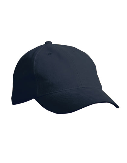 Hochwertiges 6-Panel-Cap aus gebürsteter Baumwolle