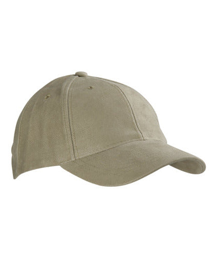 Klassisches 6-Panel-Cap aus stark gebürsteter Baumwolle
