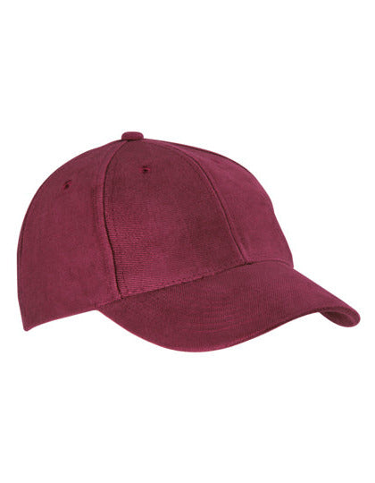 Klassisches 6-Panel-Cap aus stark gebürsteter Baumwolle von Daiber – Produkt- und Farbansicht für Textildruck und Stickerei
