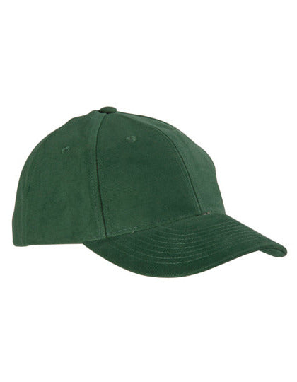 Klassisches 6-Panel-Cap aus stark gebürsteter Baumwolle von Daiber – Produkt- und Farbansicht für Textildruck und Stickerei