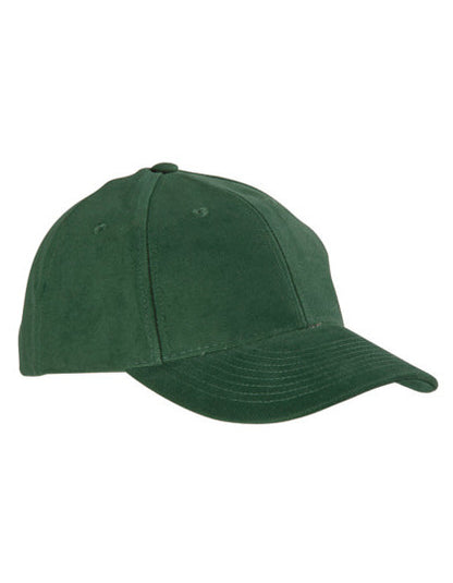 Klassisches 6-Panel-Cap aus stark gebürsteter Baumwolle