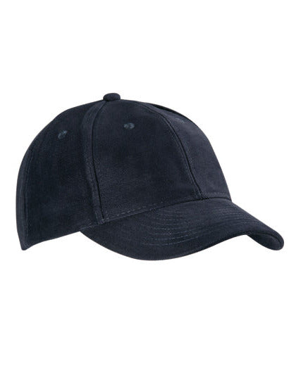 Klassisches 6-Panel-Cap aus stark gebürsteter Baumwolle von Daiber – Produkt- und Farbansicht für Textildruck und Stickerei