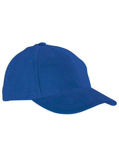 Klassisches 6-Panel-Cap aus stark gebürsteter Baumwolle von Daiber – Produkt- und Farbansicht für Textildruck und Stickerei