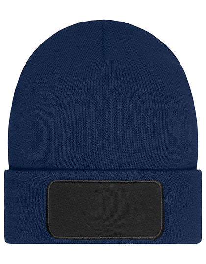 Beanie mit Patch Thinsulate von Daiber – Produkt- und Farbansicht für Textildruck und Stickerei