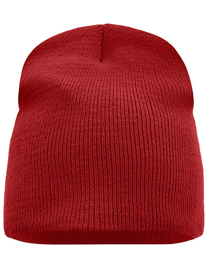 Doppelt gestrickte Wintermütze von Daiber – Produkt- und Farbansicht für Textildruck und Stickerei