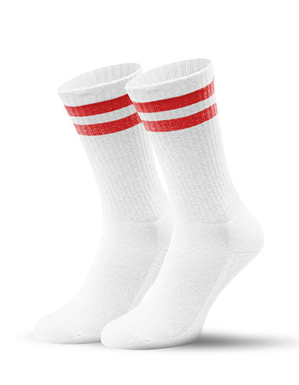 Sport-Socken aus Bio-Baumwolle und recyceltem Polyester von MR. SOCKS – Produkt- und Farbansicht für Textildruck und Stickerei