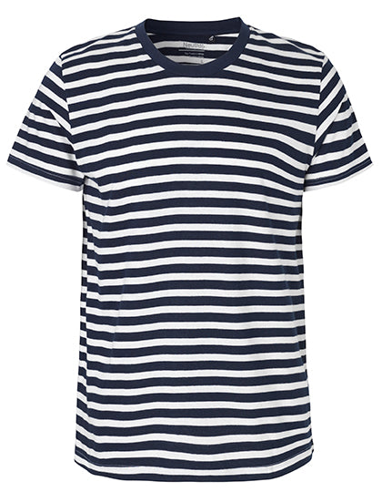 Neutral Men´s Fit T-Shirt NE61001 in White - Navy (Striped)