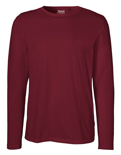 Neutral Men´s Long Sleeve T-Shirt NE61050 in Bordeaux