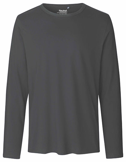 Neutral Men´s Long Sleeve T-Shirt NE61050 in Charcoal