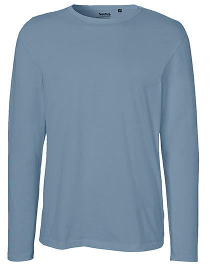 Neutral Men´s Long Sleeve T-Shirt NE61050 in Dusty Indigo