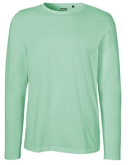 Neutral Men´s Long Sleeve T-Shirt NE61050 in Dusty Mint