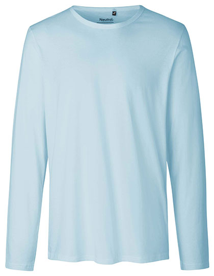 Neutral Men´s Long Sleeve T-Shirt NE61050 in Light Blue