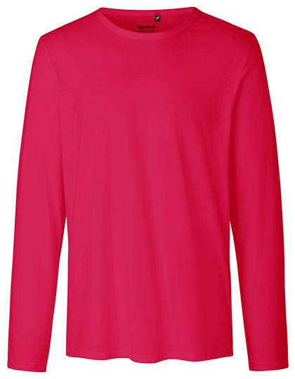 Neutral Men´s Long Sleeve T-Shirt NE61050 in Pink