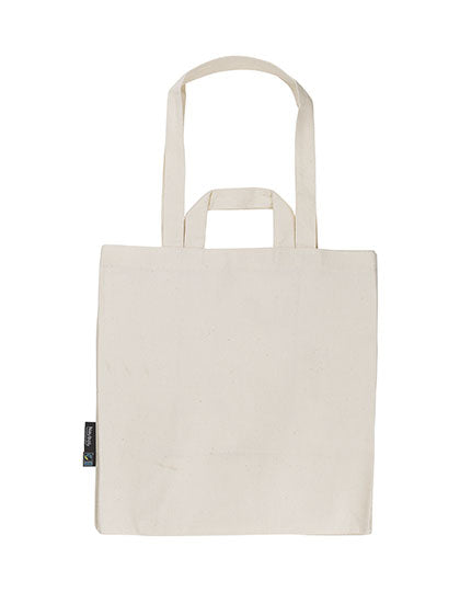 Neutral Twill Bag, Multiple Handles in Nature – mit Firmenlogo individualisierbar