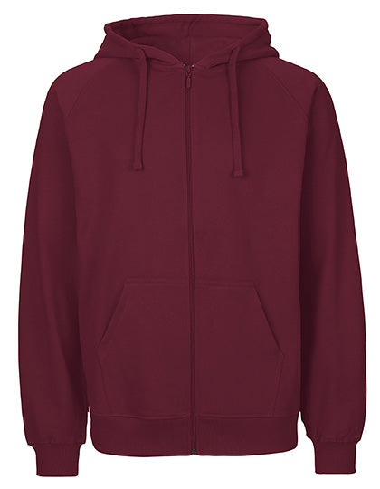 Unisex Tiger Cotton Hoodie With Zipper von Neutral – Produkt- und Farbansicht für Textildruck und Stickerei