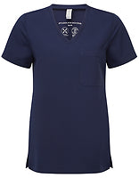 Onna by Premier Damen-Stretch-Tunika Limitless in Action Navy – mit Firmenlogo individualisierbar