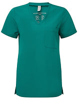 Onna by Premier Damen-Stretch-Tunika Limitless in Clean Green – mit Firmenlogo individualisierbar