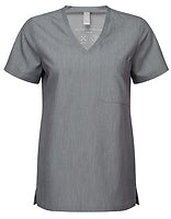 Onna by Premier Damen-Stretch-Tunika Limitless in Dynamo Grey – mit Firmenlogo individualisierbar