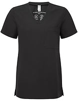 Onna by Premier Damen-Stretch-Tunika Limitless in Exact Black – mit Firmenlogo individualisierbar