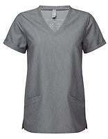 Onna by Premier Damen-Stretch-Tunika Invincible in Dynamo Grey – mit Firmenlogo individualisierbar