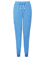Onna by Premier Damen-Stretch-Joggerhose Energized in Ceil Blue – mit Firmenlogo individualisierbar