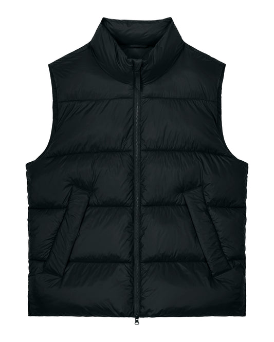 Stanley/Stella Puffer Gilet 2.0 in Black – bedruckbar und bestickbar