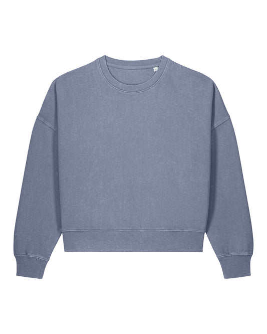 Stanley/Stella Stella Alma Vintage in G. Dyed Blue Grey – bedruckbar und bestickbar