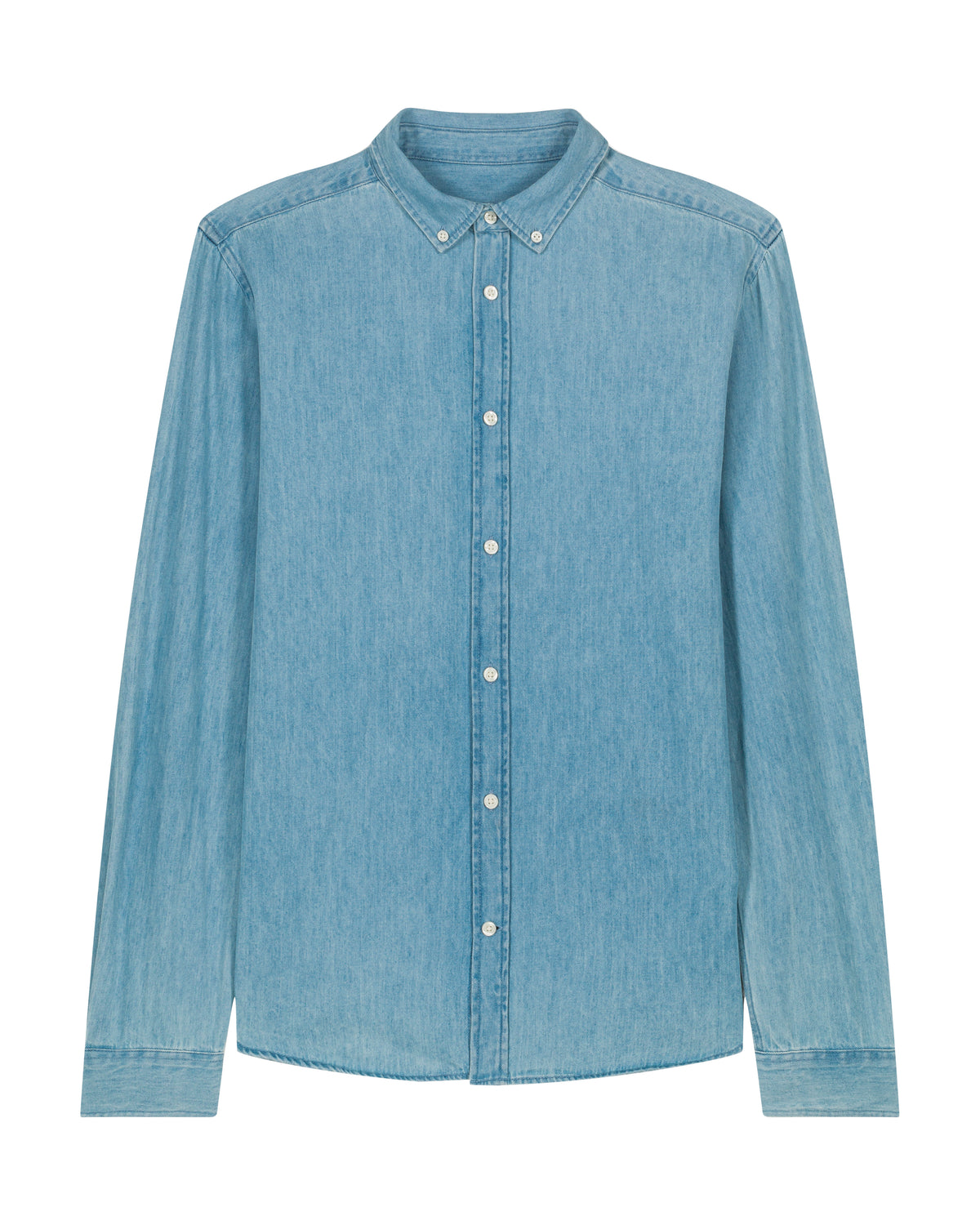 Stanley/Stella Stanley Denim Shirt in Light Wash – bedruckbar und bestickbar