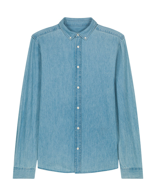 Stanley/Stella Stanley Denim Shirt in Light Wash – bedruckbar und bestickbar