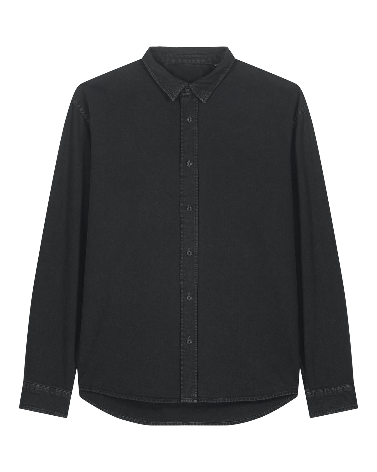 Stanley/Stella Worker Shirt in G. Dyed Black Rock – bedruckbar und bestickbar