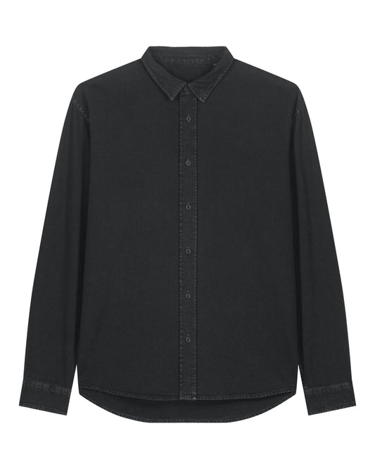 Stanley/Stella Worker Shirt in G. Dyed Black Rock – bedruckbar und bestickbar
