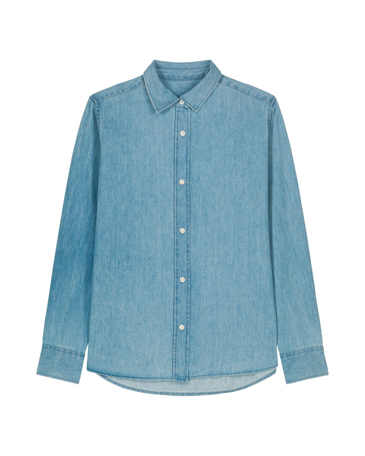 Stanley/Stella Stella Denim Shirt in Light Wash – bedruckbar und bestickbar