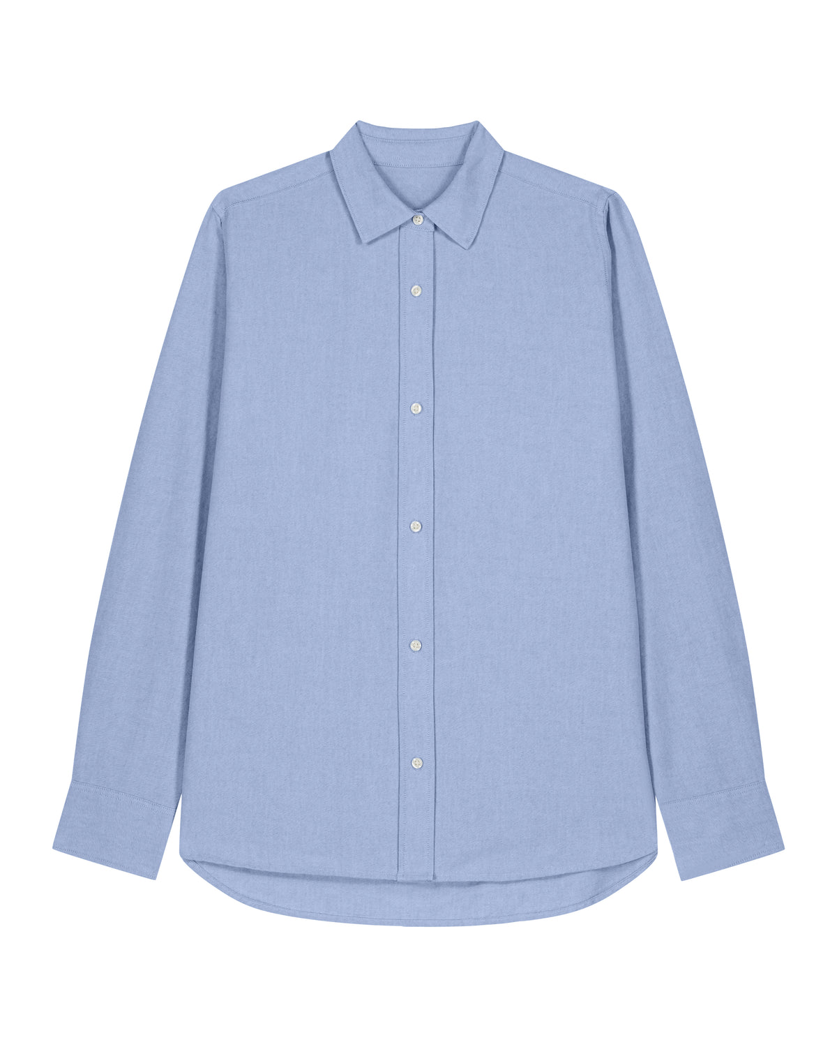 Stanley/Stella Stella Oxford Shirt in Blue Oxford – bedruckbar und bestickbar