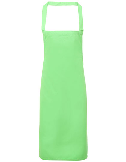 Premier Workwear Organic Cotton Bib Apron (No Pocket) PW102 in Apple (ca. Pantone 360C)