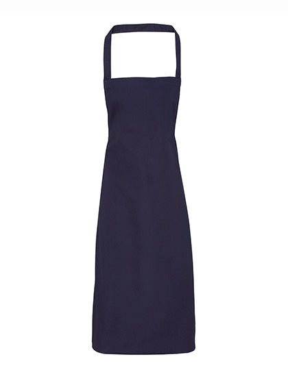 Premier Workwear Organic Cotton Bib Apron (No Pocket) PW102 in Navy (ca. Pantone 2766C)