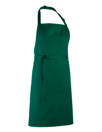 Premier Workwear Colours Collection Bib Apron PW150 in Bottle Green (ca. Pantone 560C)
