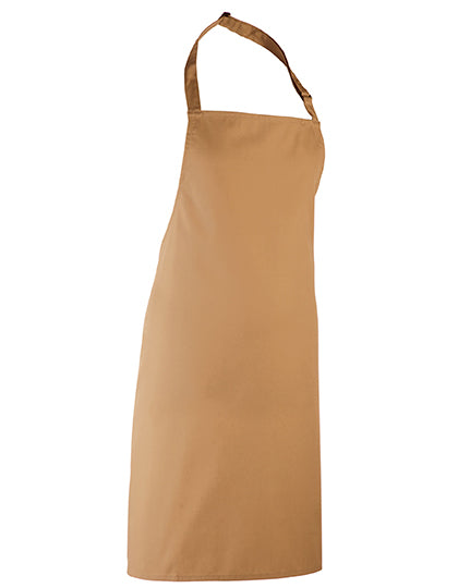 Premier Workwear Colours Collection Bib Apron PW150 in Camel (ca. Pantone 132C)