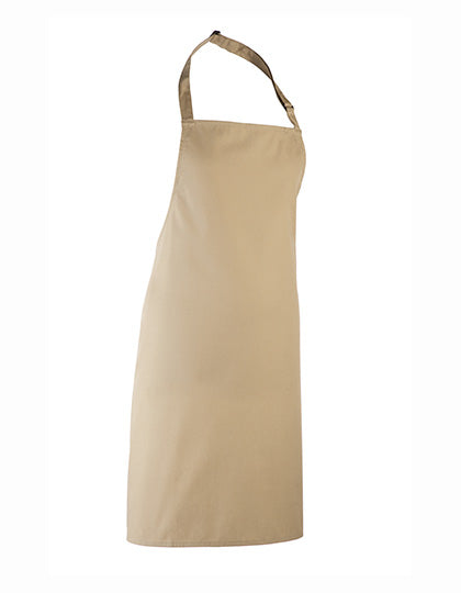 Premier Workwear Colours Collection Bib Apron PW150 in Khaki (ca. Pantone 7503C)