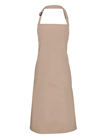 Premier Workwear Colours Collection Bib Apron PW150 in Latte (ca. Pantone 7530C)