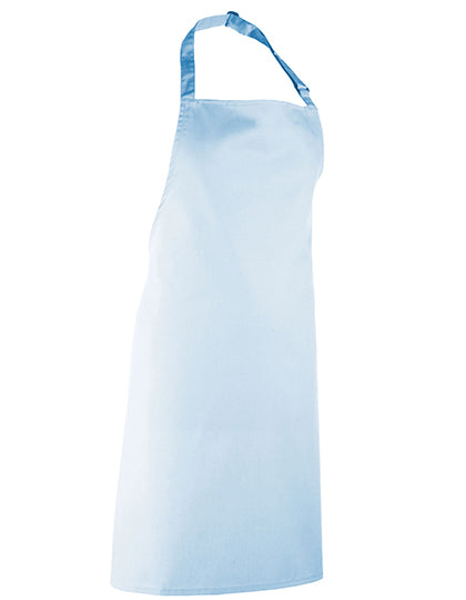 Premier Workwear Colours Collection Bib Apron PW150 in Light Blue (ca. Pantone 2708C)
