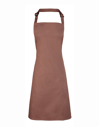 Premier Workwear Colours Collection Bib Apron PW150 in Mocha (ca. Pantone 7505C)