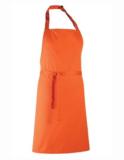 Premier Workwear Colours Collection Bib Apron PW150 in Orange (ca. Pantone 1655C)